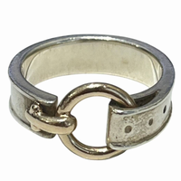 star jewelry スタージュエリー SV925 K14 指輪 リング ベルトモチーフ